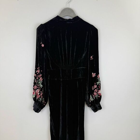 RIXO Emory Embroidered Velvet Gown ♥️ - Picture 12 of 13